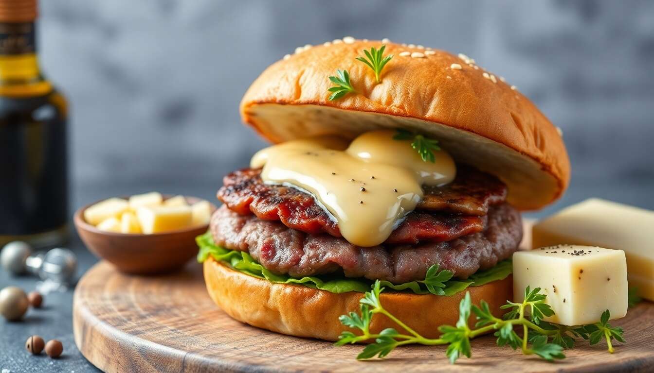 Burger Gourmand aux Saveurs Truffées