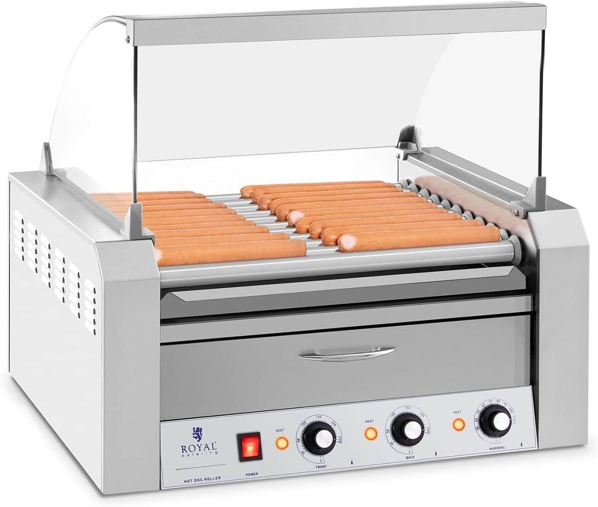 Test : royal Catering RCHG-11WO, le grill à hot-dogs performant