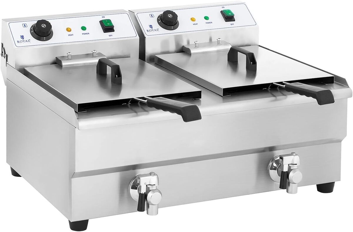 Test de la friteuse électrique double Royal Catering RCEF 16DH-1