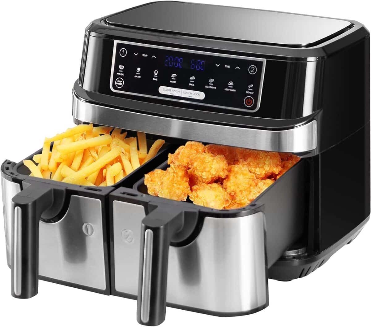 Test de la friteuse sans huile Emphsism : double compartiment et fonctions avancées
