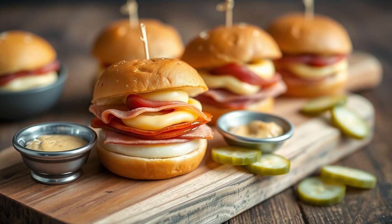 Recette de mini-burgers au Tête de Moine et pastrami
