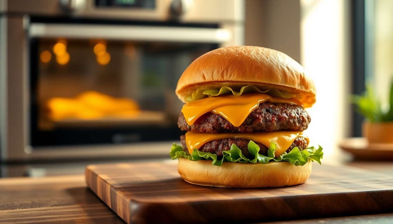 Préchauffage du four : clé d'un burger réussi