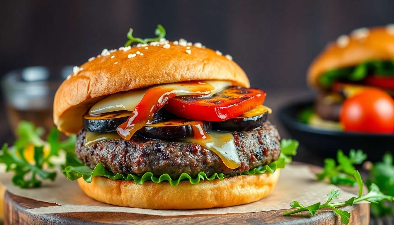 Personnaliser son burger avec des légumes grillés