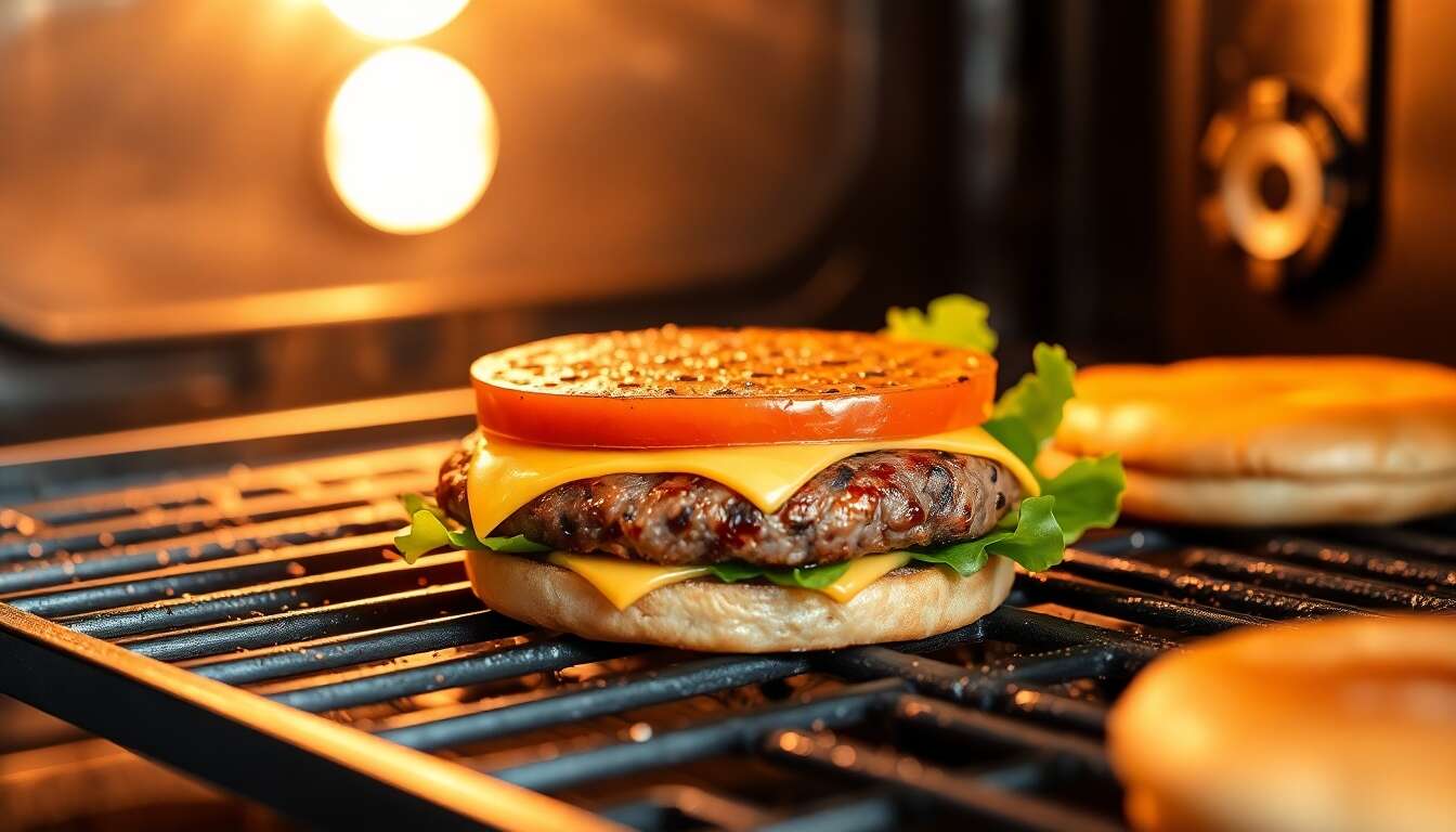 La temp&eacute;rature id&eacute;ale pour cuire un burger