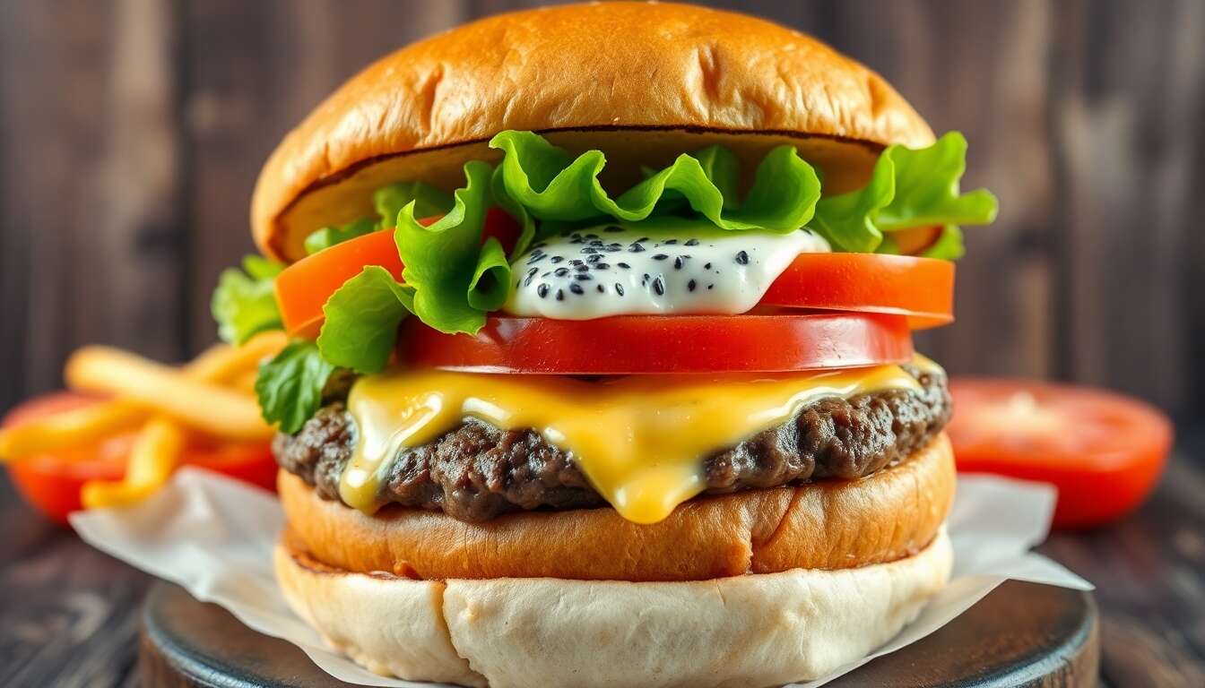 Fromage bleu dans les burgers : audace et goût intense