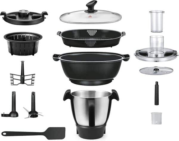 Robot Cuiseur Multifonctions Avec Balance Intégrée Et Écran Tactile - ROBICOOK