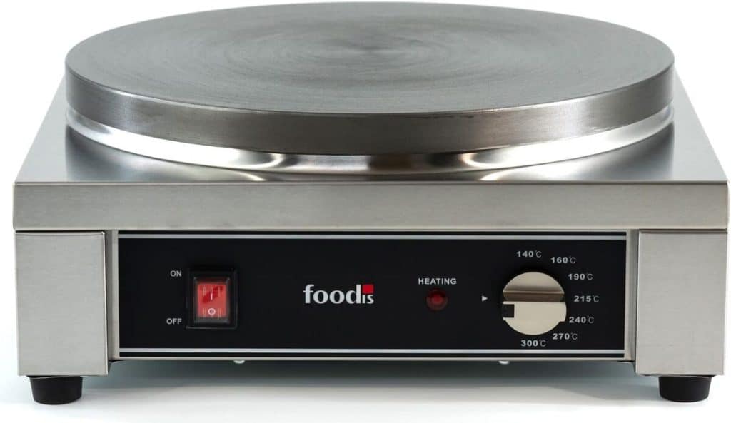 Test de la crêpière professionnelle foodis : performance et praticité