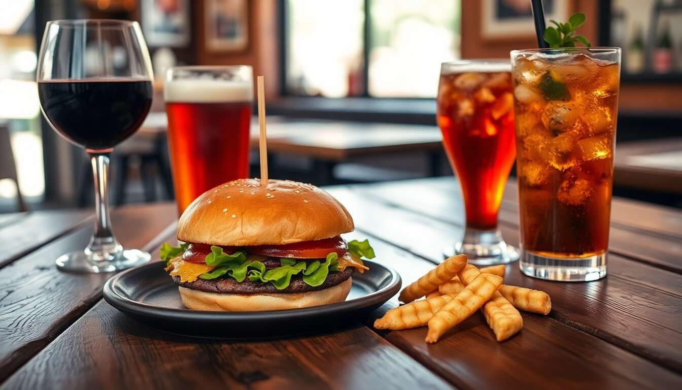Harmoniser mets et boissons : suggestion d'accords parfaits autour du burger