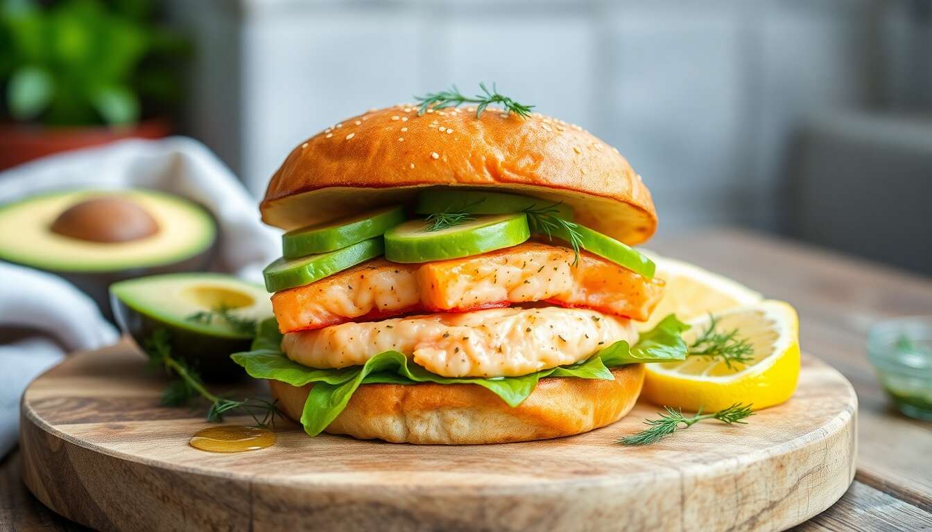 Burger aux deux saumons : une recette gourmande et saine