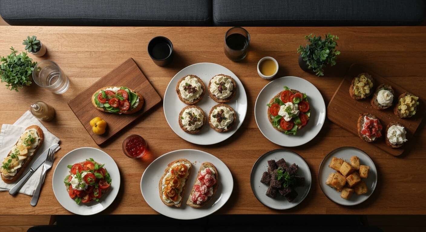 Id&eacute;es de tartines sal&eacute;es pour une soir&eacute;e r&eacute;ussie