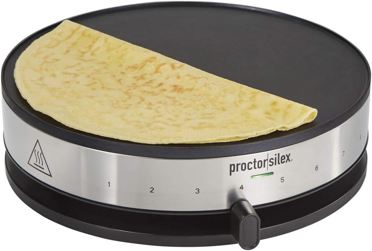 Test crêpière Proctor Silex 38400, noire et inoxydable