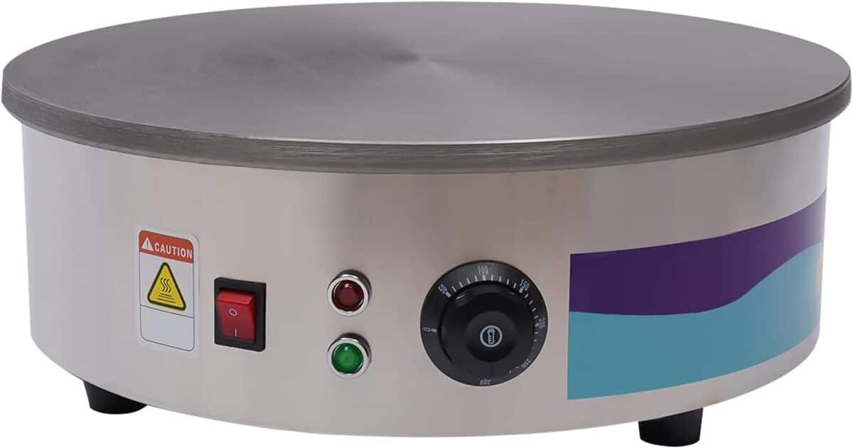 Test de l'appareil à crêpes KANBCNG 3000 W, cuisson 45 cm
