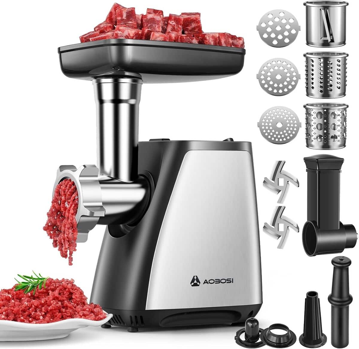 Test du hachoir à viande 4-en-1 aaobosi 2800 W : puissance et polyvalence en cuisine
