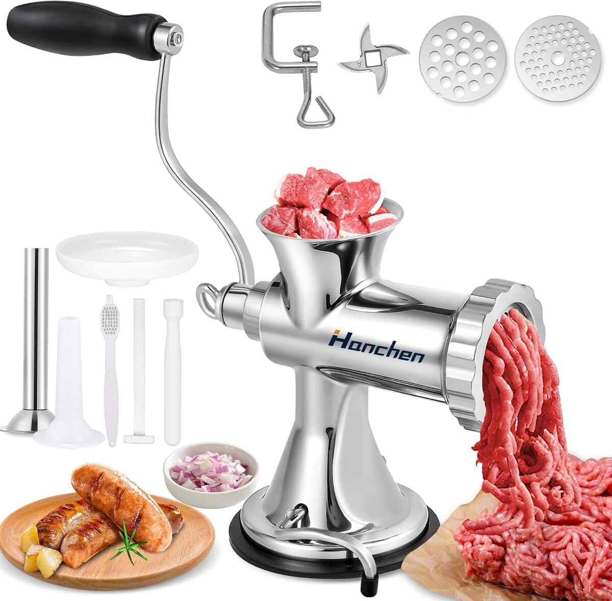 Test : hachoir à viande manuel Hanchen en acier inoxydable