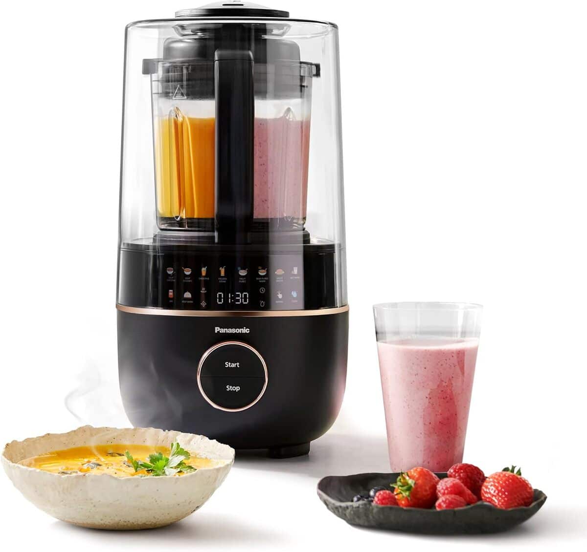 Test: panasonic MX-HG4401KXE, blender chauffant 800W efficace