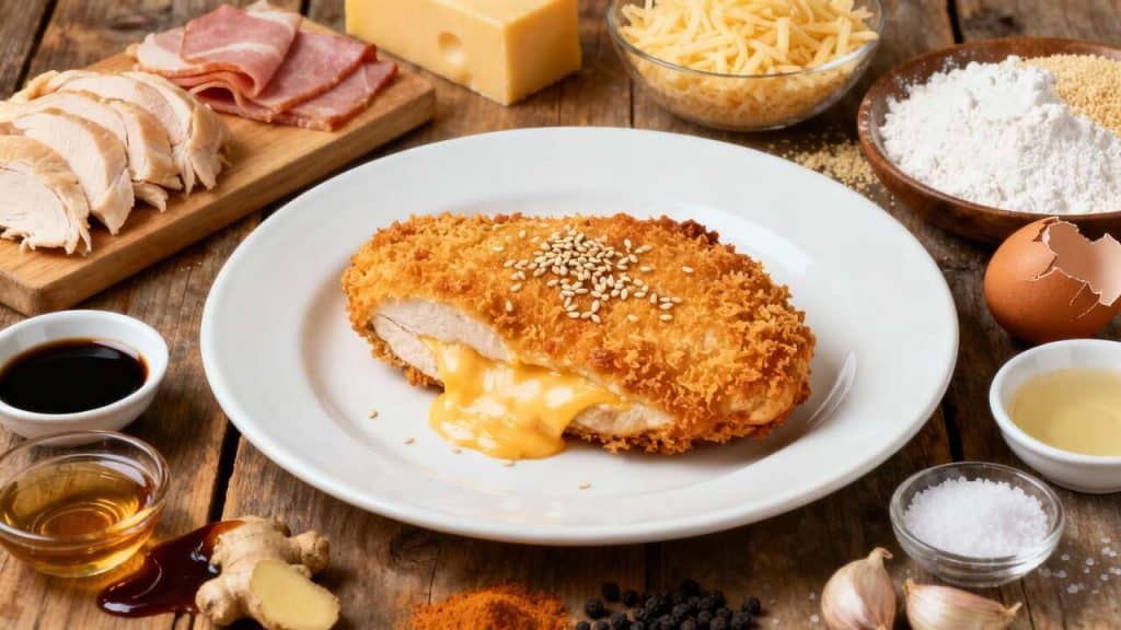 Recette de cordon bleu façon asiatique à la sauce teriyaki