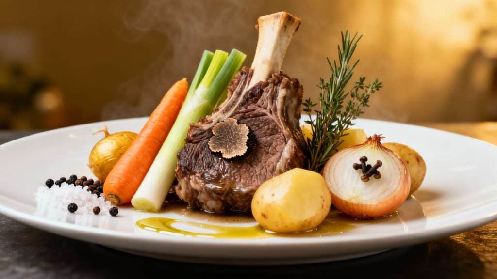 Pot-au-feu revisité à la truffe noire, une ode au terroir