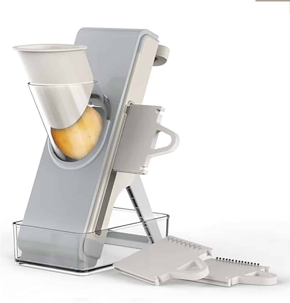 Test de la mandoline 4 en 1 Eletronova : trancheuse sécurisée multifonction