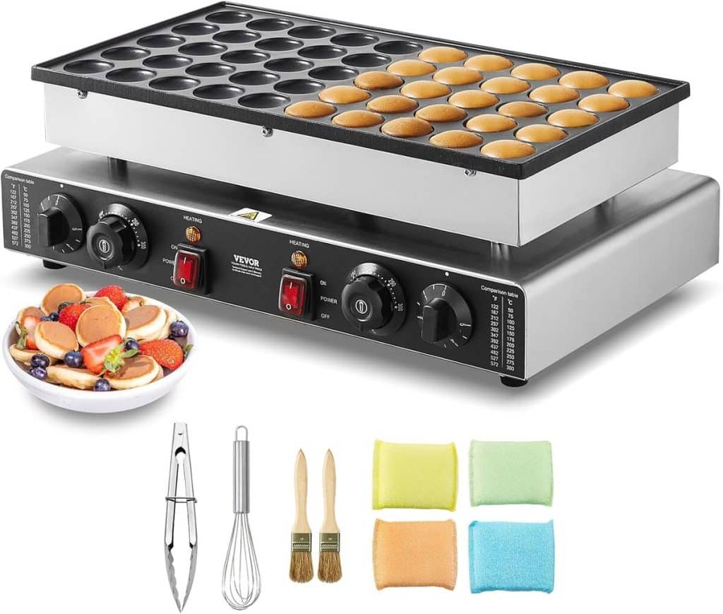 Test Vevor appareil à pancake 50PCs 1700 W pour cuisine et restaurant