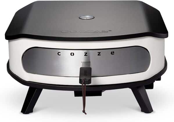 cozze - Four a Pizza Gaz avec Pierre Rotative - Puissance 6,0 kW, Cuisson Parfaite des Pizzas Ø42.5 cm, Thermomètre Intégré, Acier Galvanisé