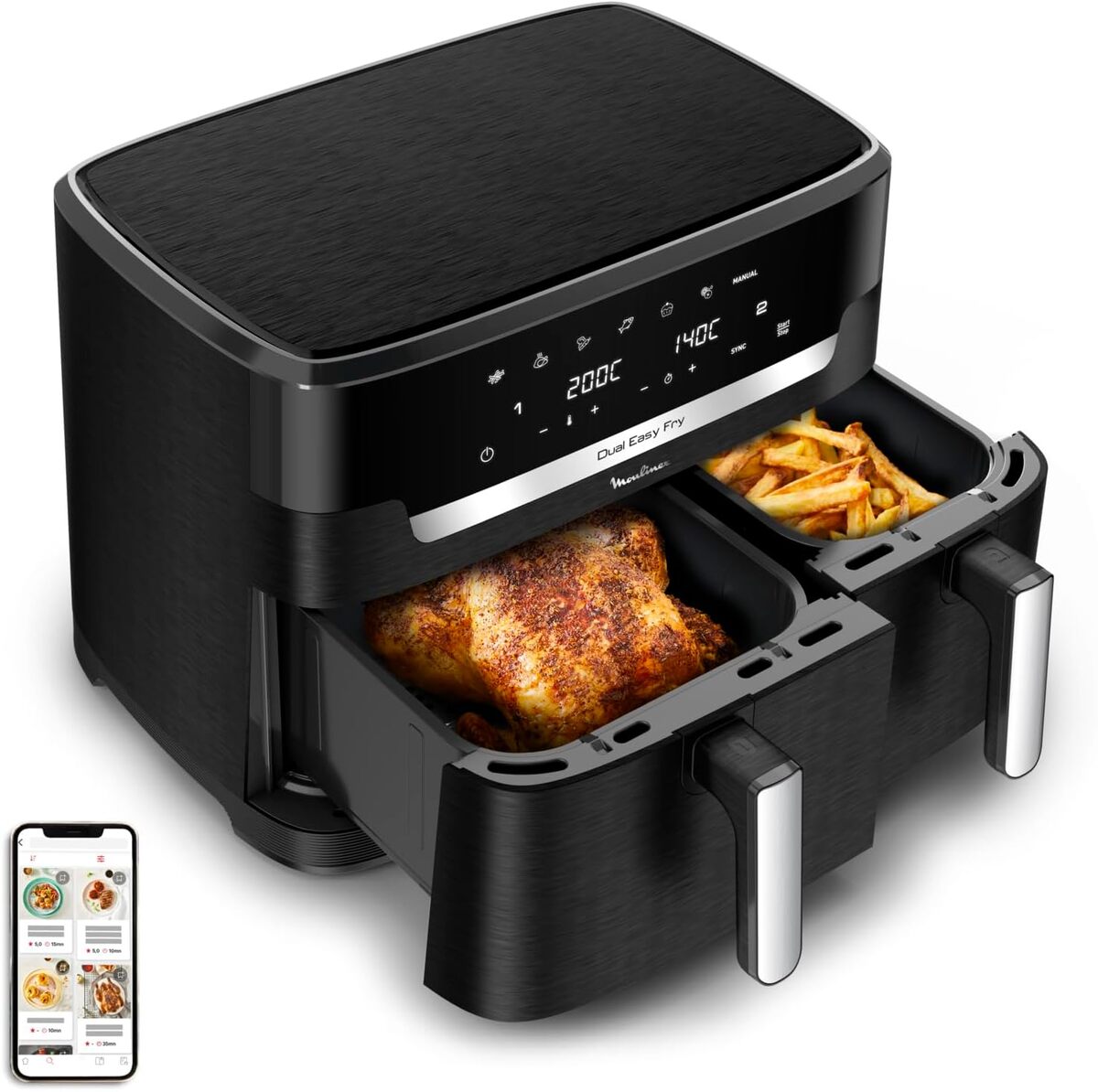 Test de la friteuse Moulinex Double Air XXL 11L
