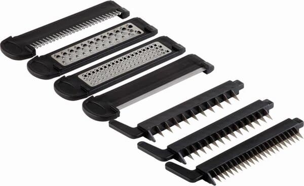 APS mandoline 40 x 12 cm, H: 5 / 25 cm acier inoxydable, ABS, PP