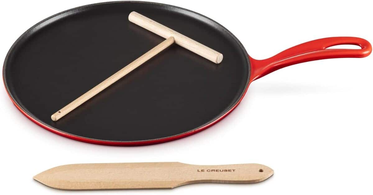Test de la crêpière en fonte LE CREUSET 27 cm