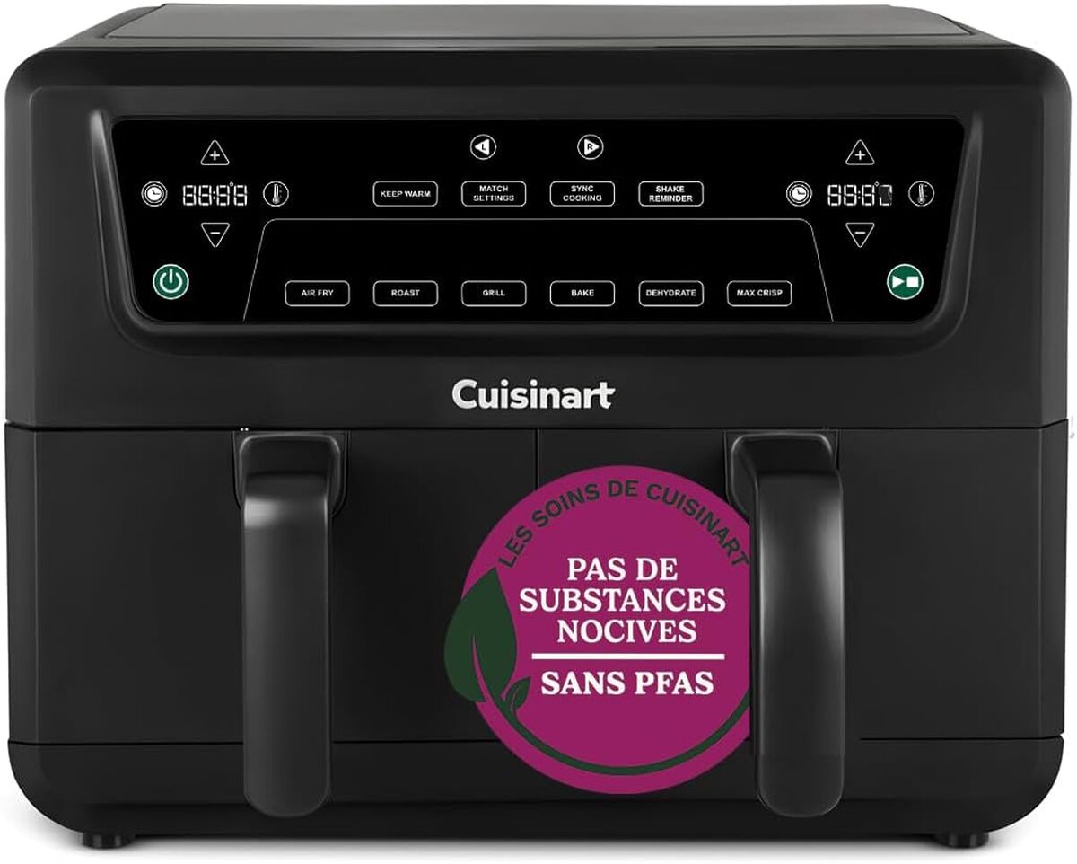 Test de la friteuse air fryer Cuisinart XXL 2 compartiments sans PFAS