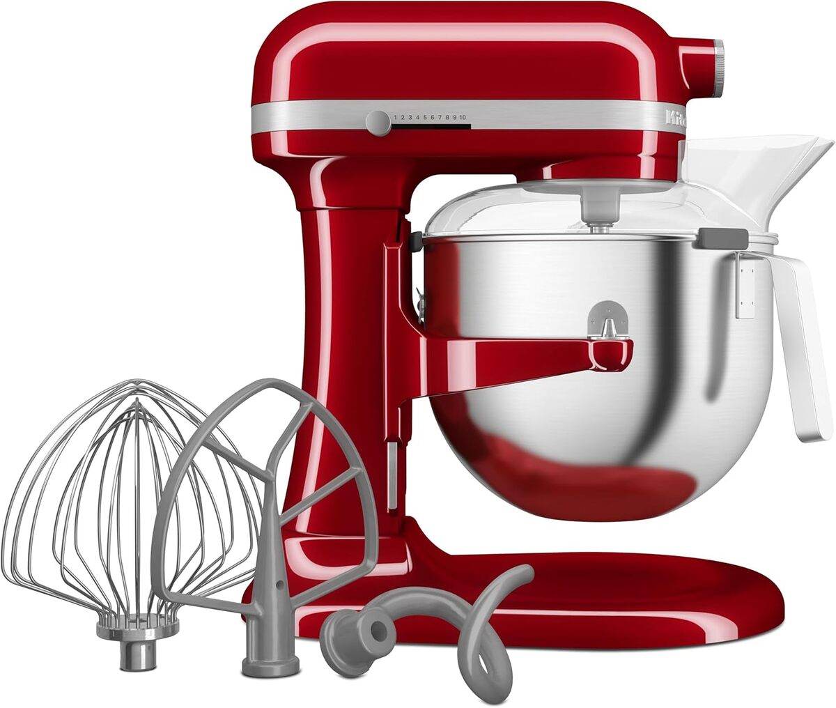 Test du robot pâtissier 6, 6L KitchenAid Heavy Duty 5KSM70JPXEER rouge empire