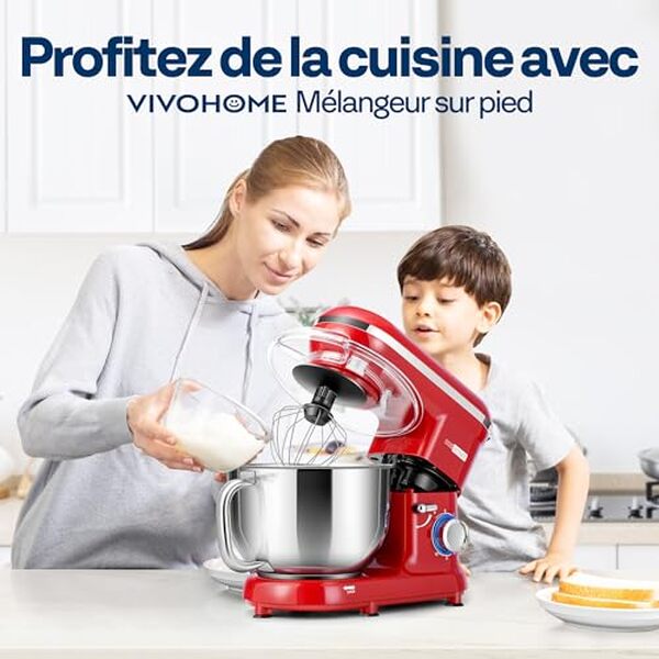 Découvrez notre analyse complète du robot pâtissier VIVOHOME 660W : un appareil alliant puissance et fiabilité pour des résultats dignes d'un professionnel.
