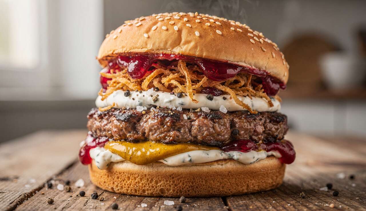 Recette Burger Maison : iKEA Burger Oignon Suprême