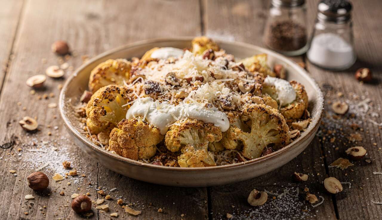 Crumble de Chou-Fleur et Noisettes : recette Gourmande et Facile