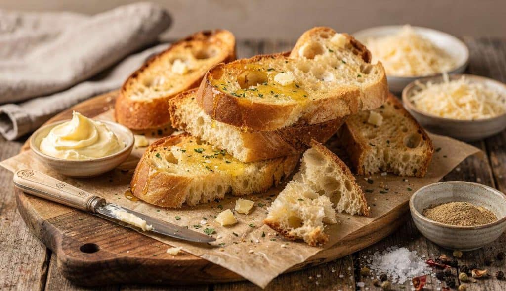 Recette de pain à l'ail pour un apéritif savoureux