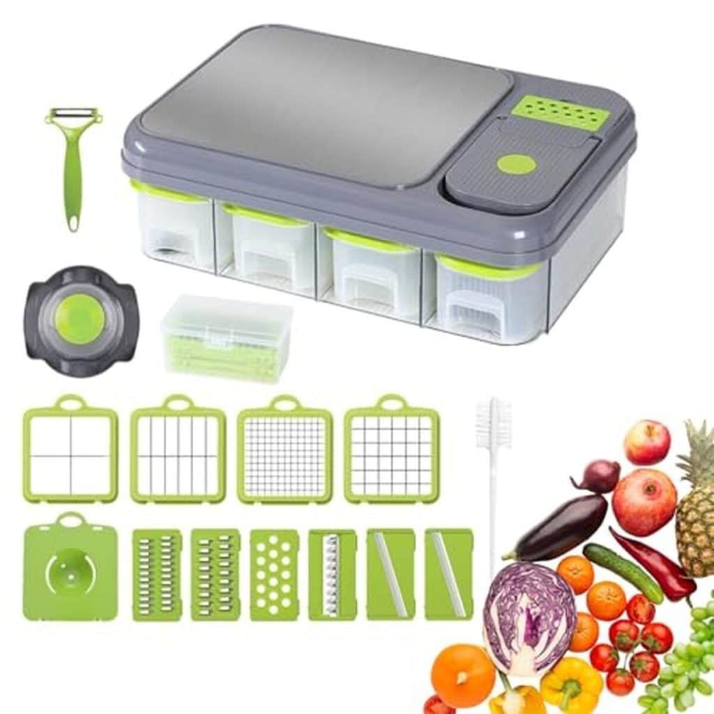 Test de la station de préparation de légumes tout-en-un avec planche à découper intégrée