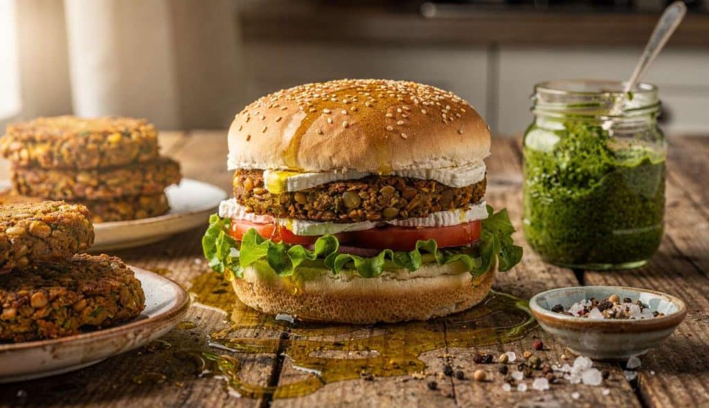 Recette Burger Végétarien au Chèvre par Hari&Co