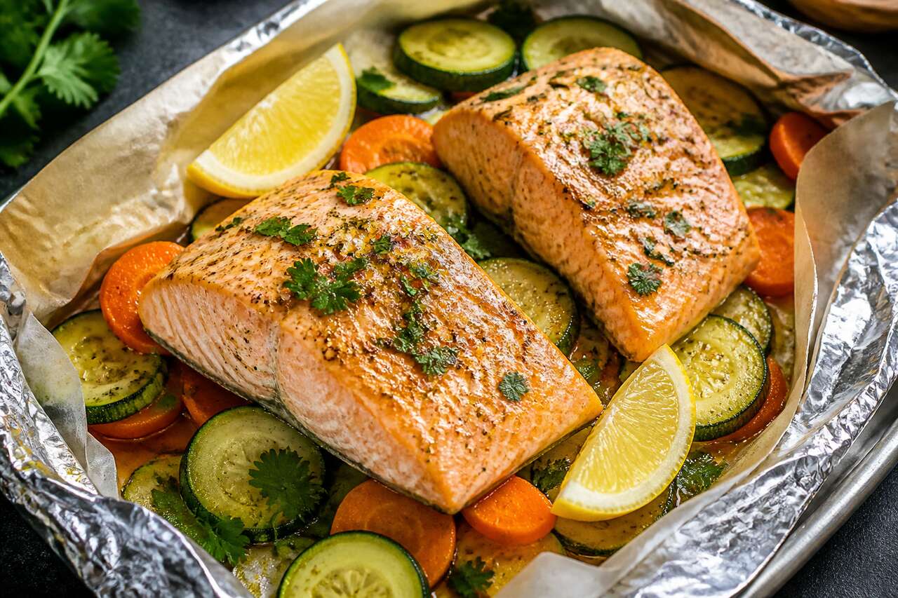 Papillotes de saumon aux courgettes, carottes et cumin : une recette légère et savoureuse