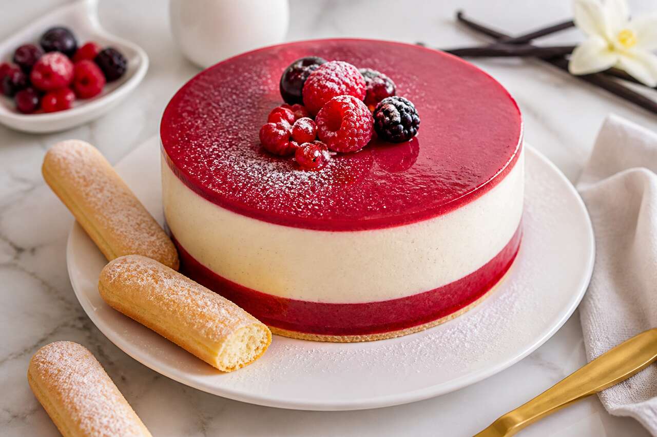 Recette d'entremets vanille et fruits rouges