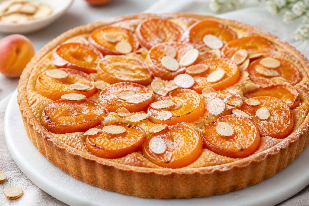 Recette de tarte amandine aux abricots