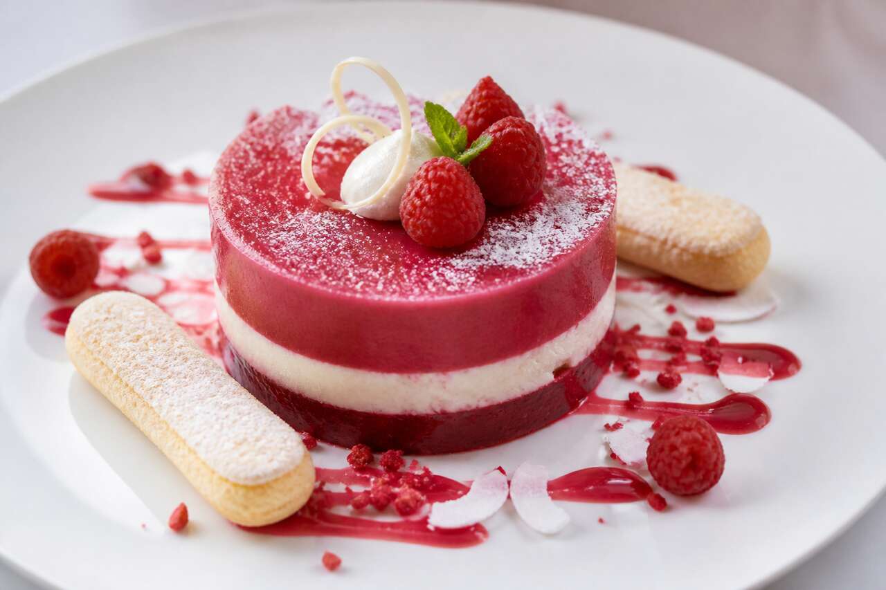 Recette d'entremets à la framboise