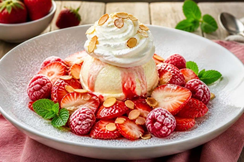 Recette des fraises Melba