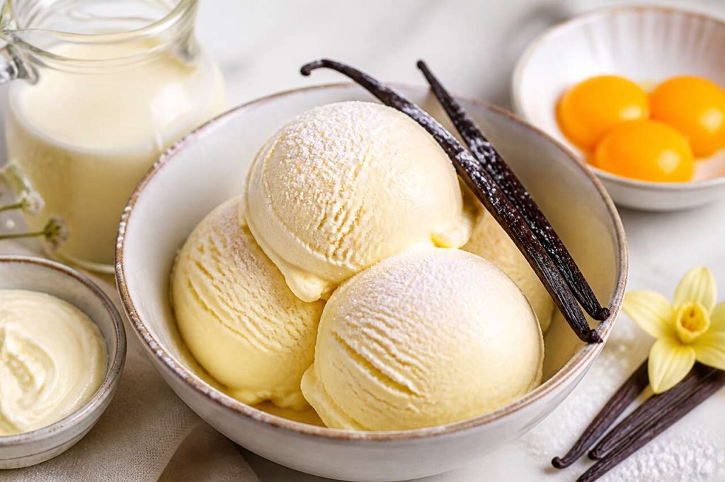 Recette de glace à la vanille maison