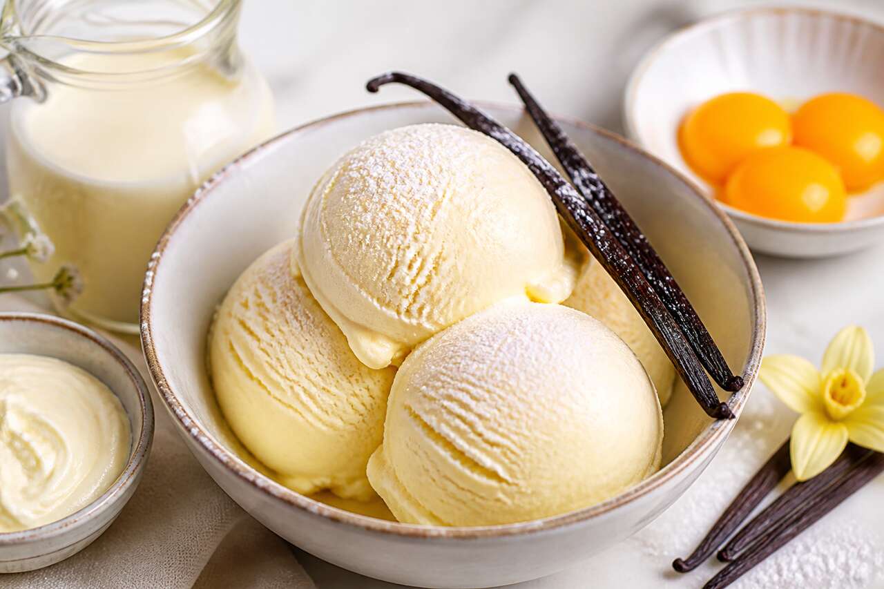 Recette de glace à la vanille maison