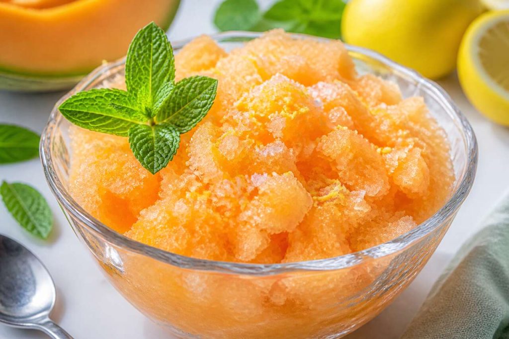 Recette facile de granité de melon au citron