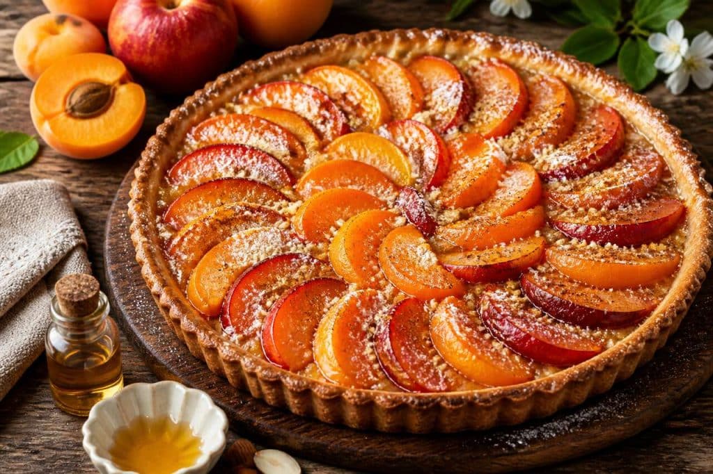 Recette de tarte aux abricots et nectarines facile et rapide