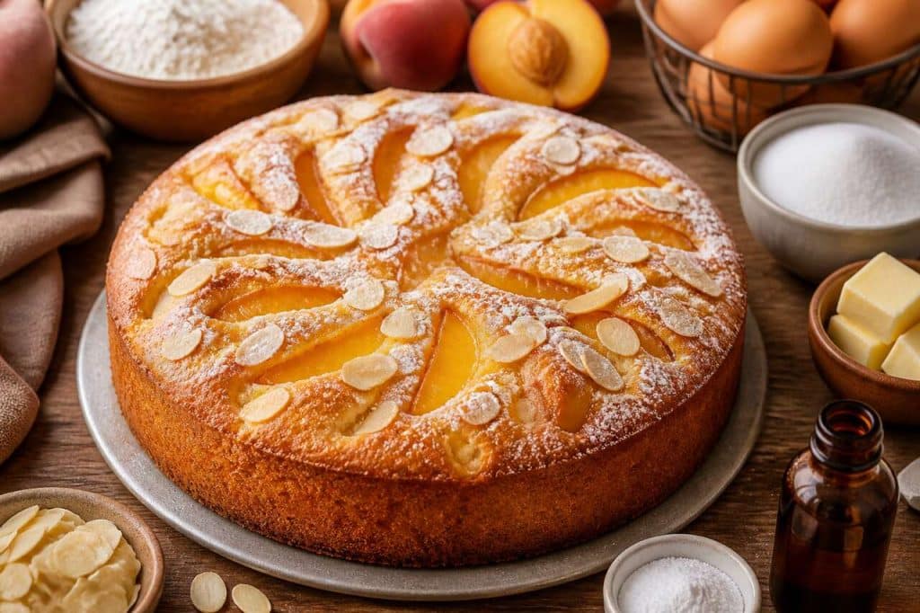 Recette du moelleux aux pêches fondant et facile