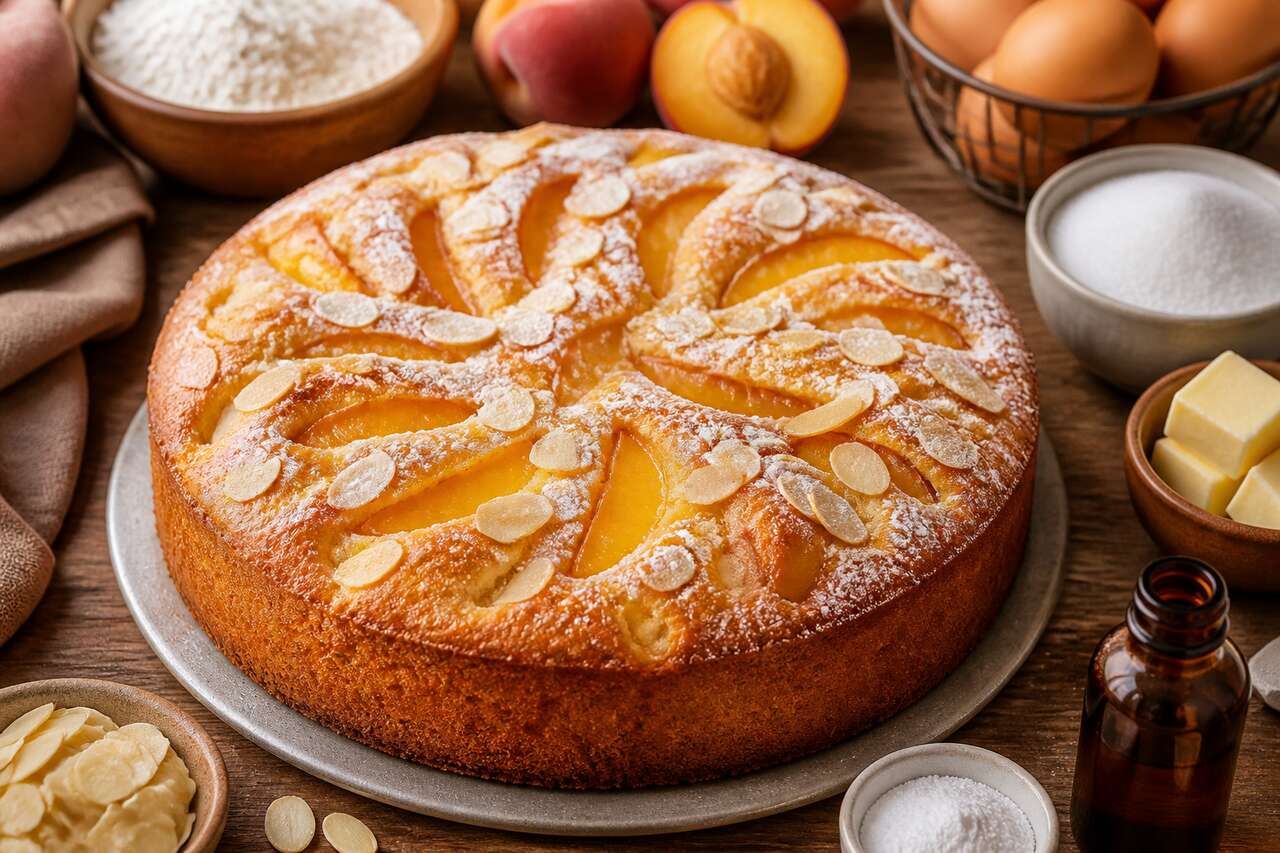 Recette du moelleux aux pêches fondant et facile