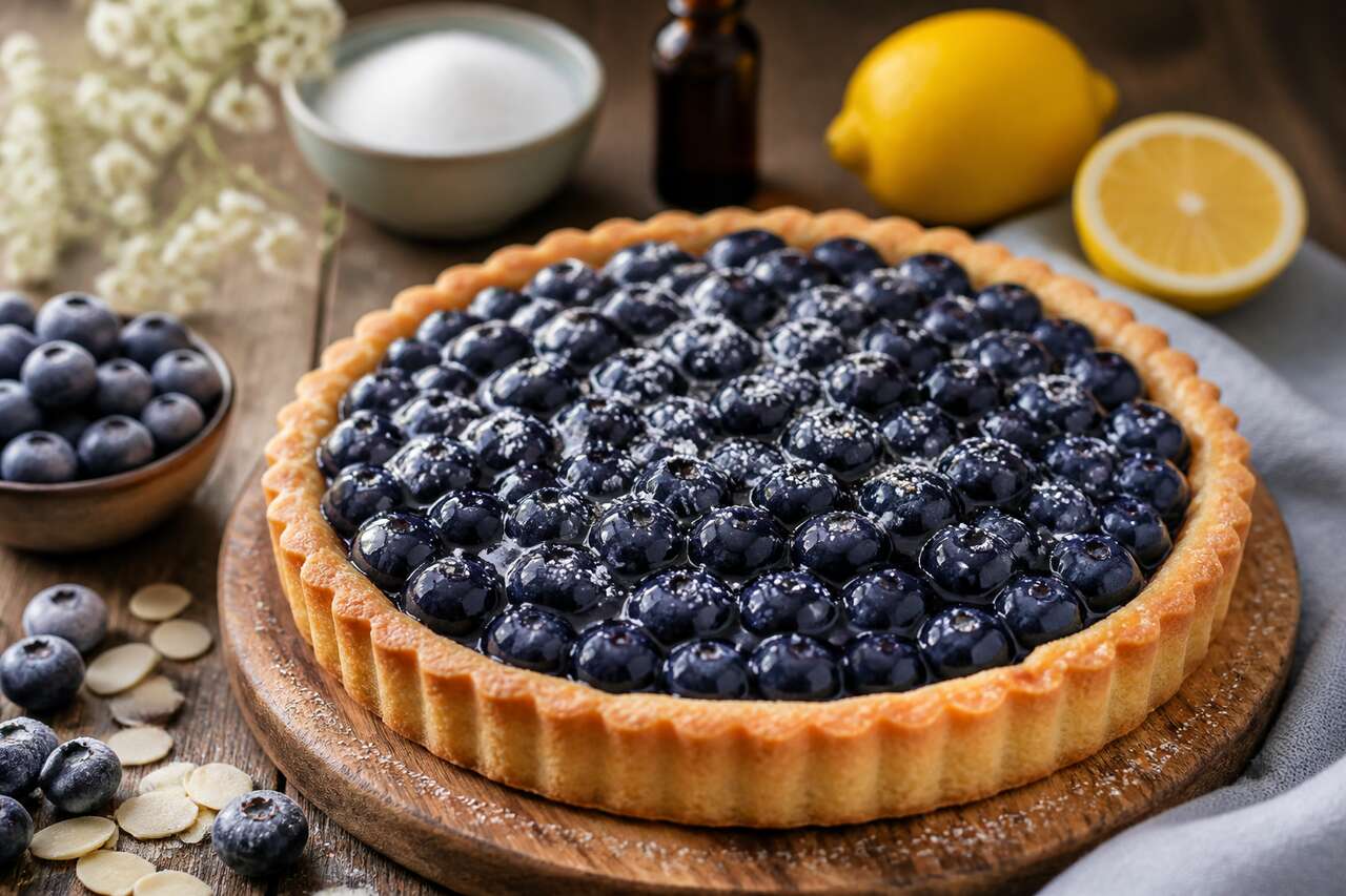 Recette de tarte aux myrtilles facile et gourmande