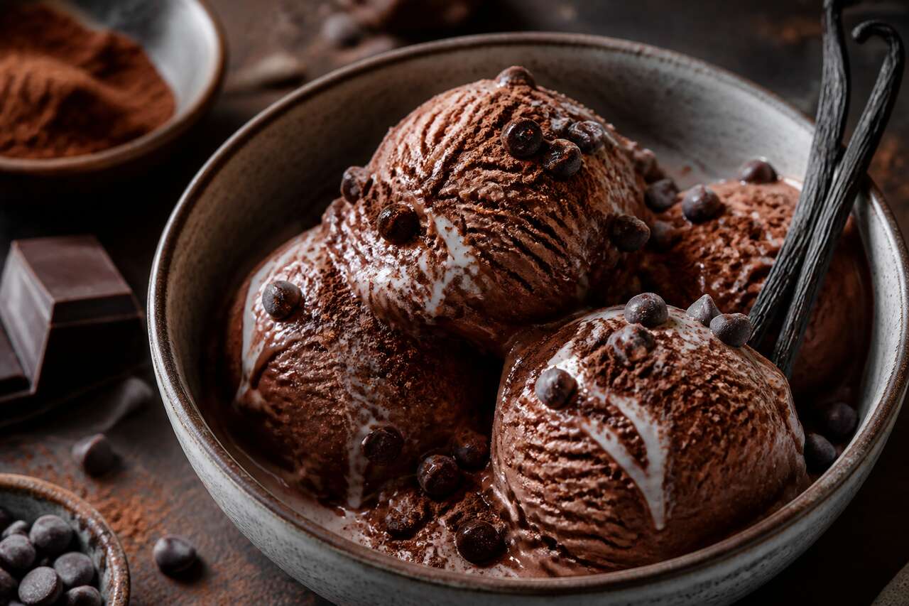 Recette de glace au chocolat maison