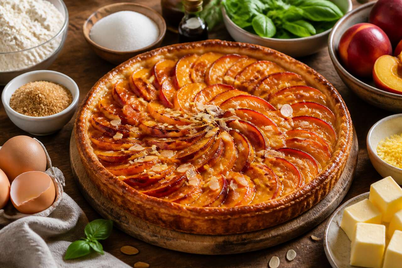 Recette de tarte aux nectarines au Thermomix