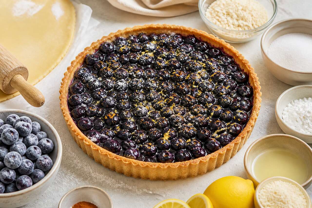 Recette de tarte aux myrtilles facile et gourmande